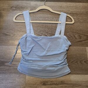 Free People Two-Tone Blue Tank Top S Nwt